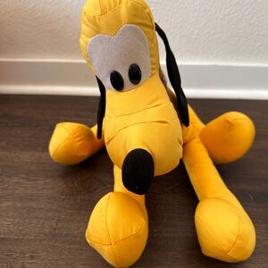 Vtg Disneyland WDW Pluto Plush Toy no Leash  Disney Parks Exclusive Stuffed Dog